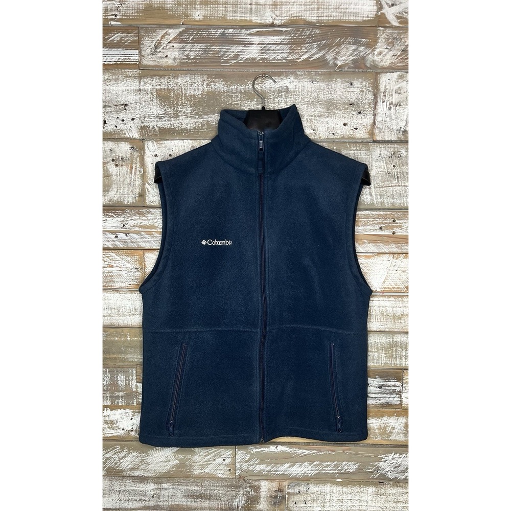 Columbia Navy Fleece Vest, Men's, Size‎ M